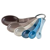 Precidio #9851P79-AM107 Natural Set of 6 Measuring Spoons, Multi Colors