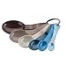 Kitchen & Housewares : Precidio #9851P79-AM107 Natural Set of 6 Measuring Spoons, Multi Colors