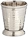 Elegance 10 oz Hammered Mint Julep Cup, Medium, Silver