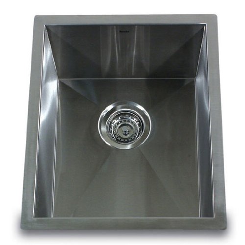 Nantucket Sinks Rectangular Center Drain Bar Prep Sink 15 inch W x 18 1