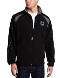 NFL Men's Indianapolis Colts Determination II Long Sleeve Lightweight Performance Full Zip Jacket (Black/Storm Gray, X-Large)