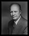 Dwight D. Eisenhower (Portrait) Black Wood-Mounted Art Poster Print - 11 X 17