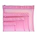 Multi Purpose 4 Piece Mesh Bag Set for Travel, Office Supplies, Cosmetic, Paper, Bill and Credit Card Bag (Pink)