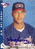 Manny Jimenez, Greenville Braves - Braves Affiliate Autographed Card