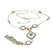 Mother Of Pearl Necklace Y-Shaped Vintage Style