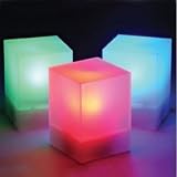 3 Cubes Decoratifs a LED - 8 Programmes Lumineux - Decoration d'interieur