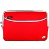 Kroo 11245 Zipper Sleeve for 10-Inch Portable Laptop (Red)