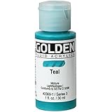 Golden Fluid Acrylic Paint 1 Ounce-Teal