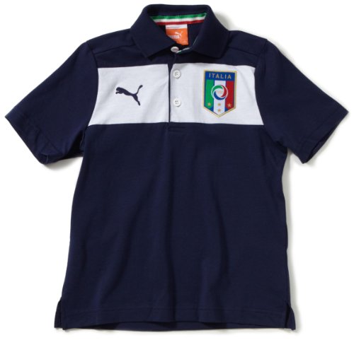PUMA Jungen Polo Shirt Italia, navy, 128, 740376 03 Preisvergleich