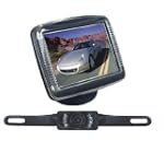 SAVE $75.45 - PYLE PLCM36 3.5'' Slim TFT LCD Universal Mount Monitor w/ License Plate Mount Rearview Night Vision Backup Camera $56.54