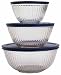 Pyrex Sculptured 3-pc. Mixing Bowl Set