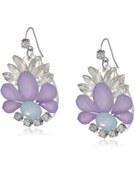 Steve Madden Purple Gem Drop Earrings
