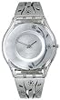 Swatch Women's Skin SFK280G Silver Plastic Quartz Watch with Silver Dial