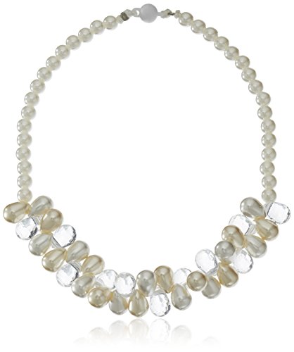 Gymboree Girls' White Gem Necklace