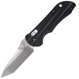 Benchmade 904 Mini-Axis Stryker-Plain Edge/Satin Finish Blade/Black G10 Textured Handle Scales