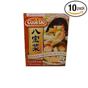 Ajinomoto Cookdo Vegetable and Seafood, 3.8-Ounce Units (Pack of 10) by Ajinomoto