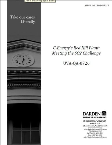 C-Energy's Red Hill Plant: Meeting the SO2 Challenge