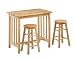 Mission Breakfast Bar with Stools – Wood Top