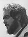Director Stanley Kubrick in Serious Profile Portrait During Filming of His Movie Barry Lyndon. Stretched Canvas Poster Print, 30x40