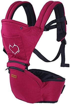 Zasa Kid Toddler Hipseat Baby Carrier with Hip Seat Collection Sea Skipper Travel Stowaway (Red)