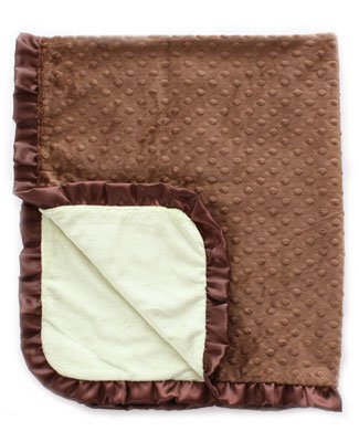 Crystaleigh Baby *Cocoa* Green & Cocoa Crib Blanket One Size