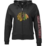Chicago Blackhawks Women's Ginormous Logo Full Zip Hooded Sweatshirt
