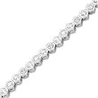 10k White Gold Diamond Bracelet (2 cttw, I-J Color, I3 Clarity), 7"