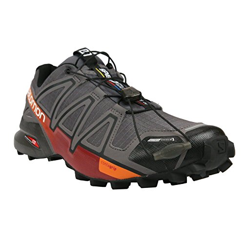 Salomon Speedcross 4 CS Trail Running Shoe - Men's Autobahn/Detroit/Orange Rust, US 10.0/UK 9.5
