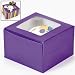 Dozen Purple Cupcake Boxes