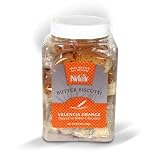 Dilettante Chocolates Valencia Orange Butter Biscotti Dipped in White Chocolate - 18 pieces