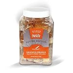 Dilettante Chocolates Valencia Orange Butter Biscotti Dipped in White Chocolate - 18 pieces