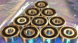 10 Bearing 6301-2RS 12x37x12 Sealed