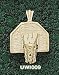 Univ Of Wisconsin W Backboard Charm/Pendant -14K/10K, Stainless Steel or Gold Plated