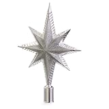 Silver Glitter Star of Bethlehem Christmas Tree Topper #838952