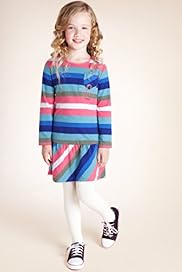 Pure Cotton Long Sleeve Striped Dress