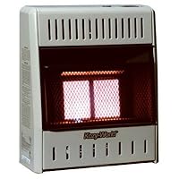 Kozy World KWP122 10,000-BTU Vent-Free LP-Gas Infrared Wall Heater with Thermostat