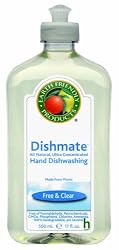 Earth Friendly Products Dishmate, Free & Clear, 17-Ounce Bottle (Pack of 6)
