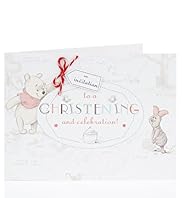 6 Winnie The Pooh Christening Cards