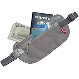 C+F Travel Wallet Belt RFID Safe Pocket, Waterproof, Hidden Undercover Waist Stash