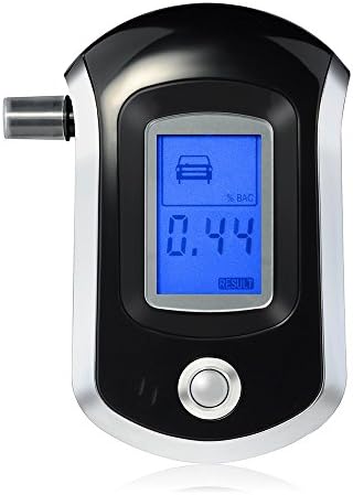 Fyoung Portable Breath Alcohol Tester, Professional Digital Breathalyzer with 10 Mouthpieces and LCD Display, Fit for Drivers, Breast-feed Mothers and Pregnant Women