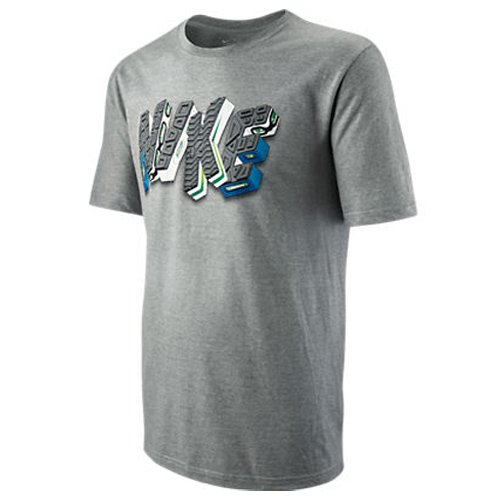Nike Air Bags Tee grau/blau M