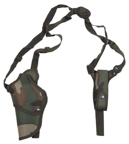 Pistolen Schulterholster woodland
