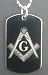 Masonic Mason G Dog Tag Pendant Necklace