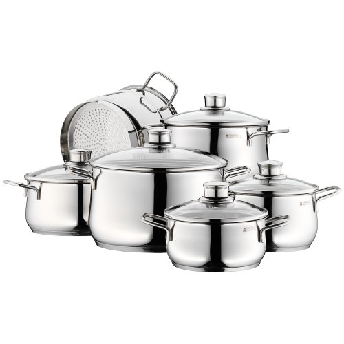WMF 0730016040 Kochgeschirr-Set 6-teilig Diadem Plus WMF 0730016040 Kochgeschirr-Set 6-teilig Diadem Plus