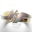 14K Two-Tone Gold Diamond Man's Ring