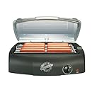 Hot Dog Express Countertop Hot Dog Electric Cooker, Cooks Up to 8 Hot Dogs Sausages, Kielbasa, Hamburgers and More