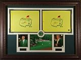 Jack Nicklaus And Arnold Palmer - Signed & Framed - Masters Display