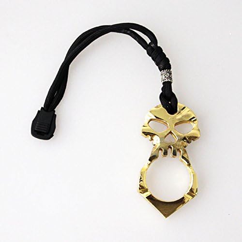 Mixfashion Skull Keychain Self Defense Emergency Survival Tool Mini Emergency Hammer (Gold)