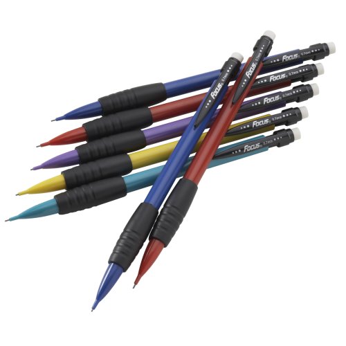 Pentech Mechanical Pencils .7mm 5ct with 2 Bonus Mechanical Pencils & Grip (30135)
