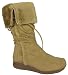 Garage Shoes - Straw - Women's Flat Boot - Beige Size 5 UK